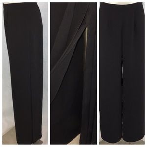 Dressy black pants maxi-skirt palazzo like style